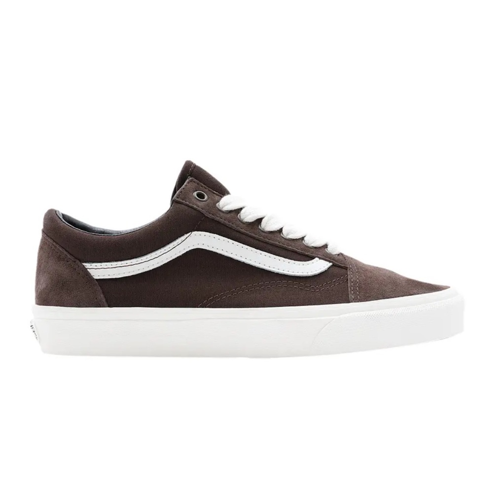 NIB NWT Vans OLD SKOOL OVERSIZED LACE Brown Suede Sneaker Shoe UNISEX M 8.5 W 10 - Picture 3 of 16